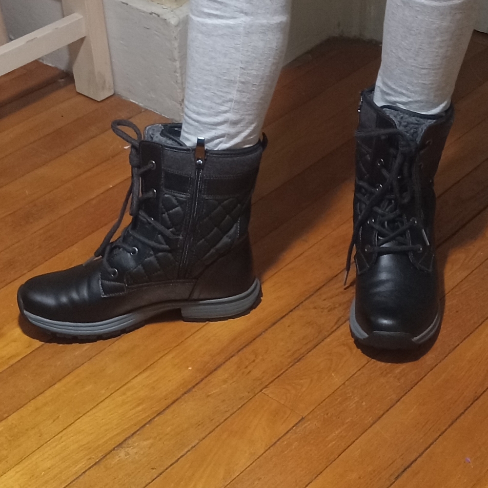 Beautiful Black Lace up Boots